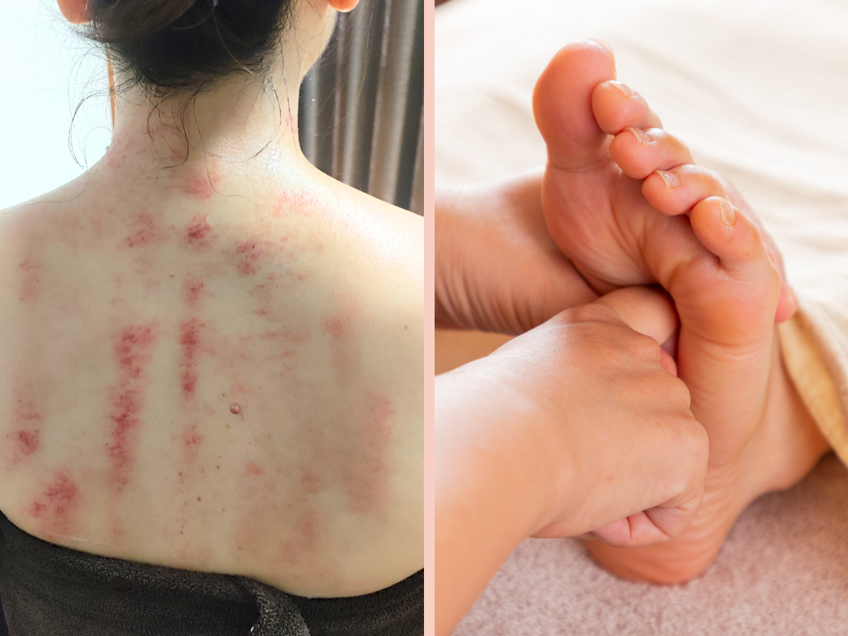 【慢性肩こり・頭痛がラクに♪】経絡カッサ×足つぼセット 初回60分